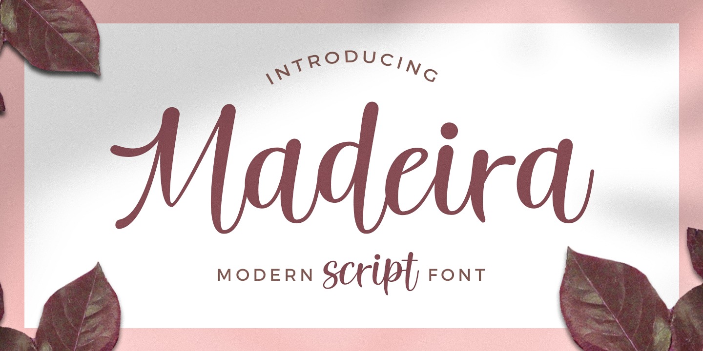 Example font Madeira Script #1